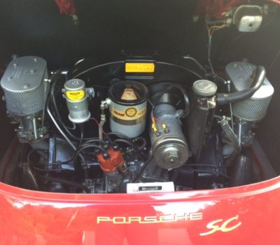 Porsche 356SC 1964 Ruby Red Engine
