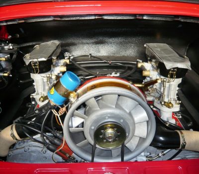 Porsche 911 Targa Soft Window 1968 Red Engine After